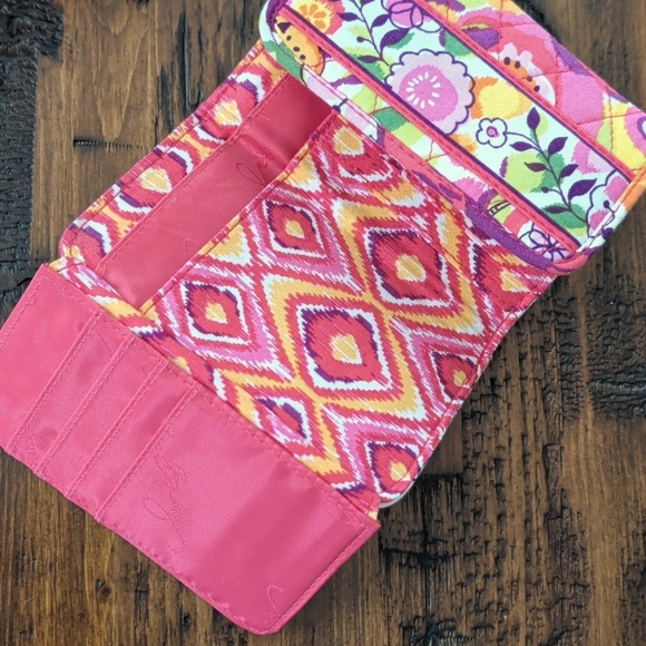 Vera Bradley Clemetine Floral Pink Tote Bag with Matching Wallet - Picture 7 of 16